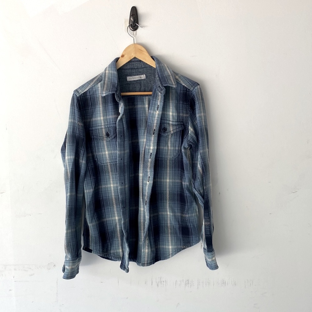 Outerknown Blanket Shirt Med (S/M) Blue White